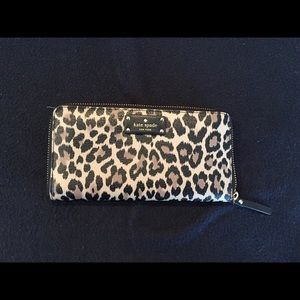 kate spade wallet leopard